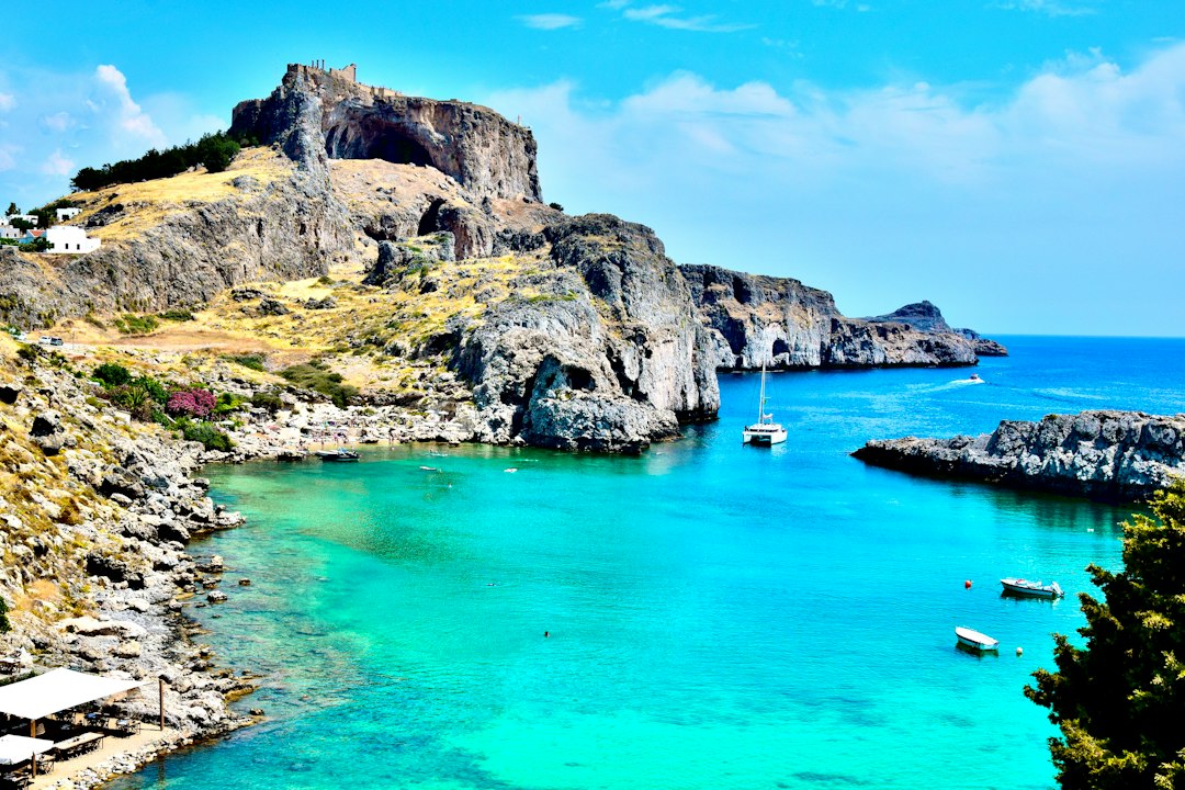 Coastal scene in Rhodes